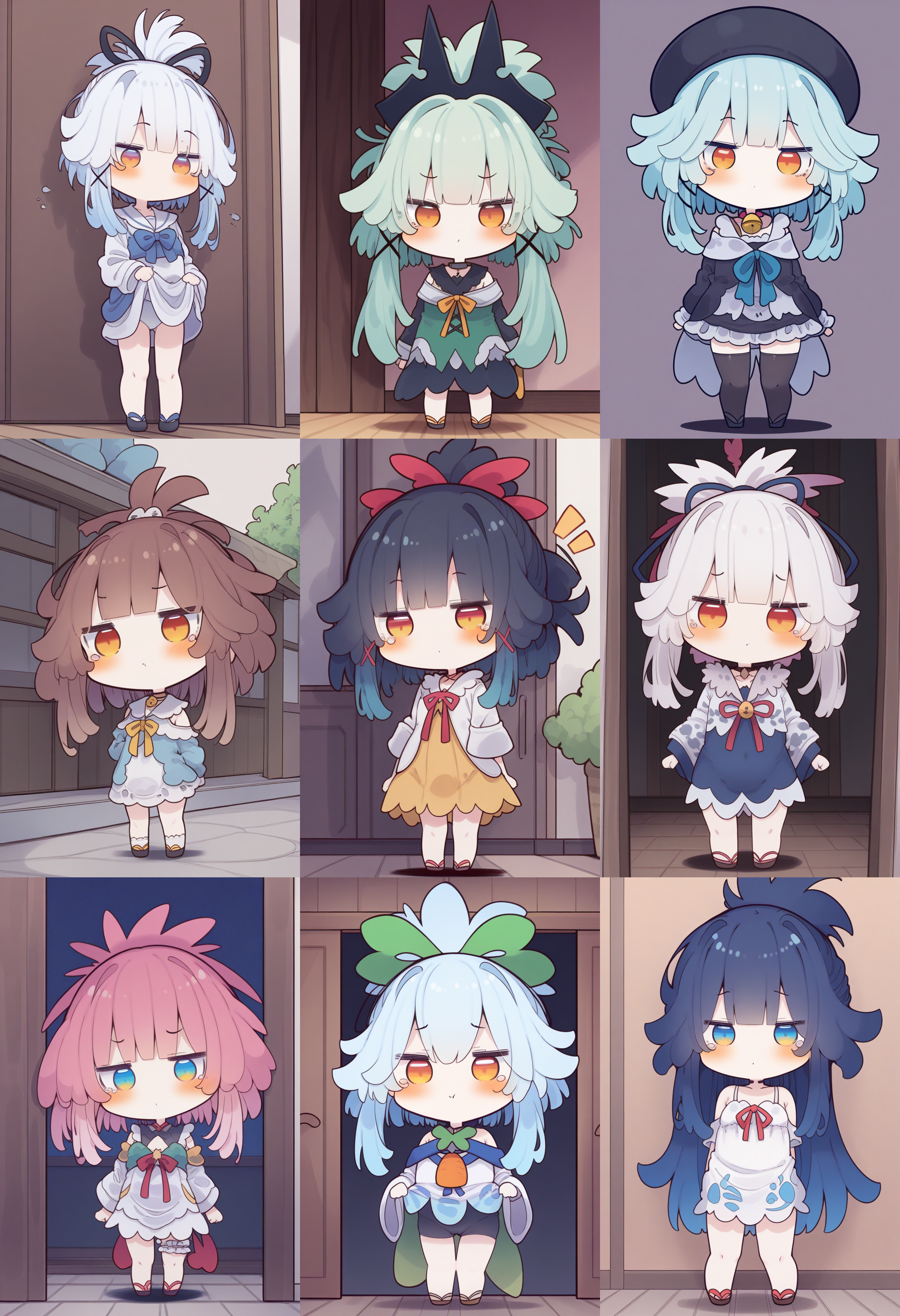 masterpiece,best quality,amazing quality,very aesthetic,absurdres,newest,
1girl, solo, <lora:BeniShake:1> benishake chibistyle, chibi, standing,