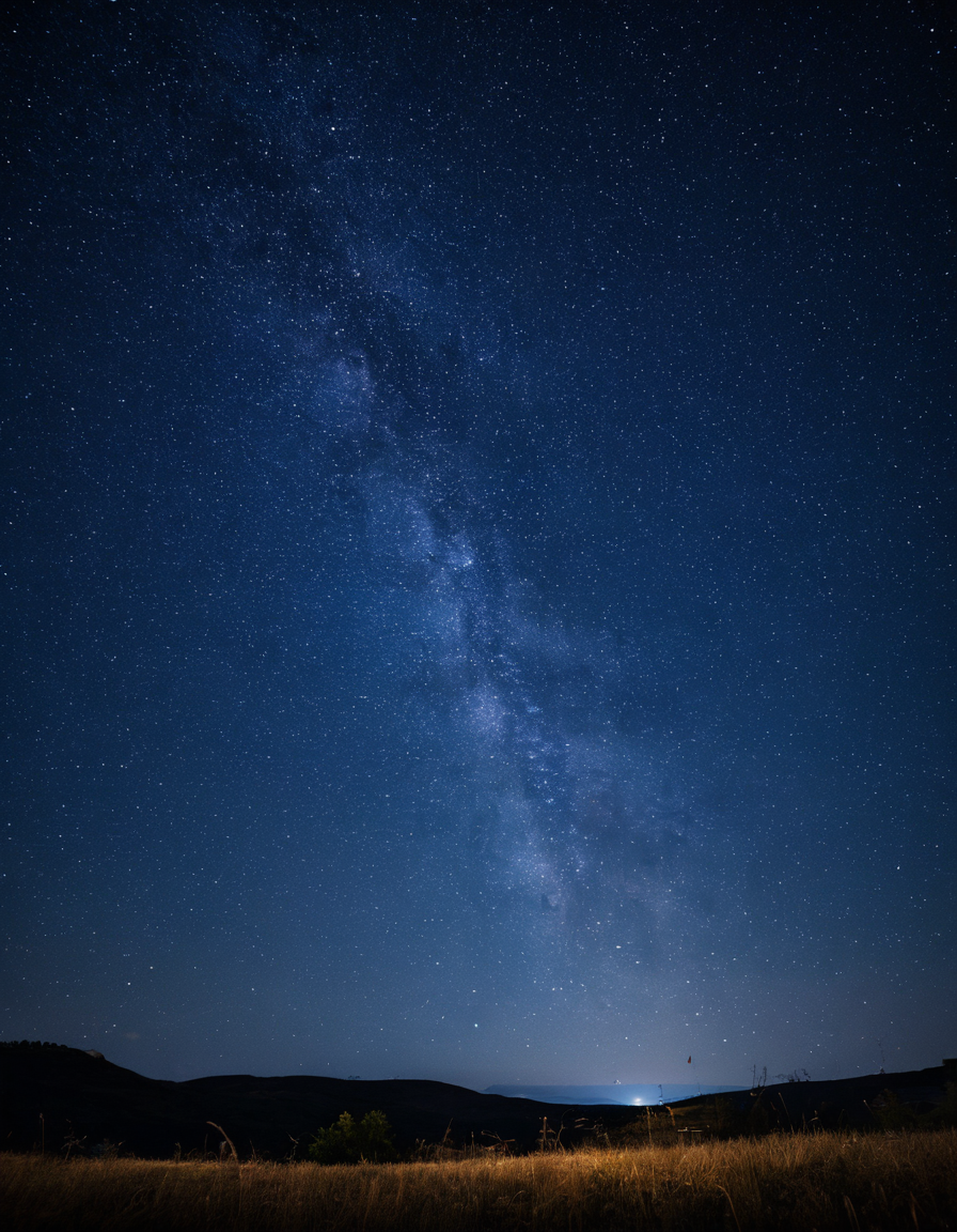 galaxylora, landscape, night, starry sky