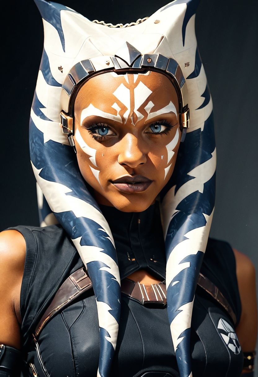 Ahsoka from Star Wars,, .score_9, score_8_up, score_7_up,score_6_up, rating_safe