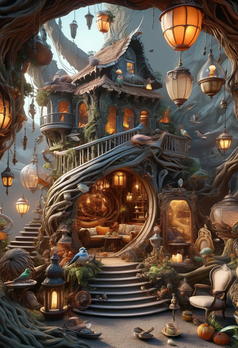 hyper detailed masterpiece, dynamic realistic digital art, awesome quality,complicated jubjub bird's nest,quirky riviera,diffusion stockade screen space ambient occlusion (ssao),volcanic eruption, spooky,entertainment centers,ecosystem,biomorphic,curving,passionate,artificial environment,cosmopolitan,plant,DonMT34P4rtyXL <lora:DonMT34P4rtyXL-v1.1-000008:0.8>