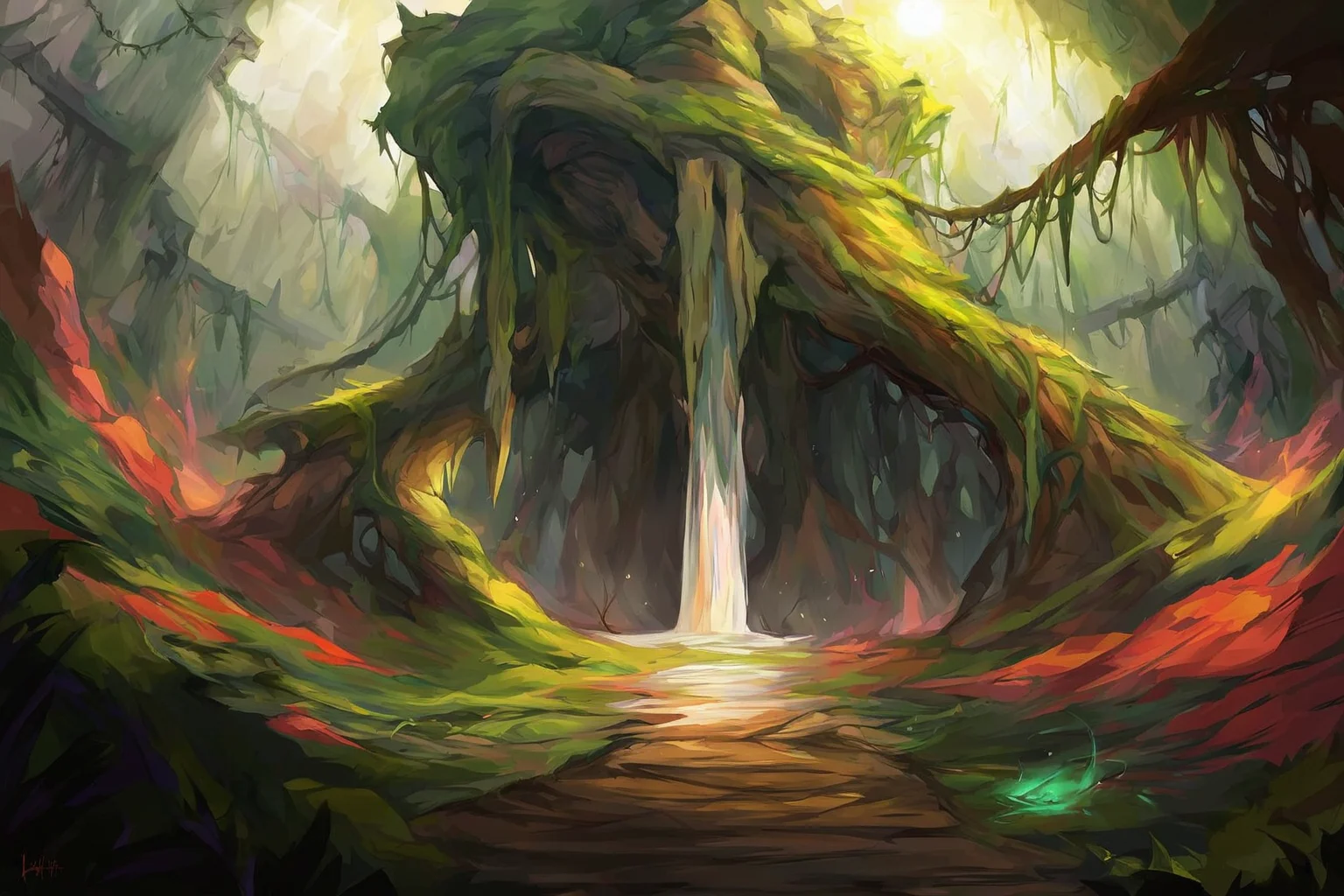 8K, score_9, score_8_up, score_7_up, acient ruins, powerful, the lush jungle, dense forest, expensive jewelry, BREAK , green life magic, volumetric lighting, in the wilds, lots of vines, beautiful face, zPDXL , detailed face, realistic, lens flare, low wide angle, (sharpness in detail:1.1), Canon EOS 5D Mark IV, masterpiece, 35mm photograph, <lora:add-detail-xl:0.6>