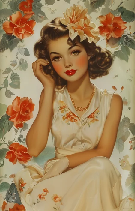 masterpiece,best quality,<lora:tbh208-sdxl:0.9>,illustration,style of Alberto Vargas tech genius teenage girl