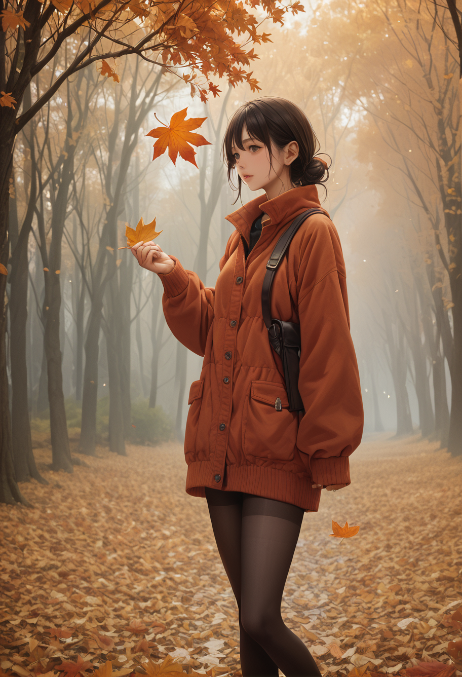 ,ruanyi1438,autumn leaves,<lora:1438 autumn leaves_v1_pony:1>, score_9,score_8_up,score_7_up,,8k,solo,,