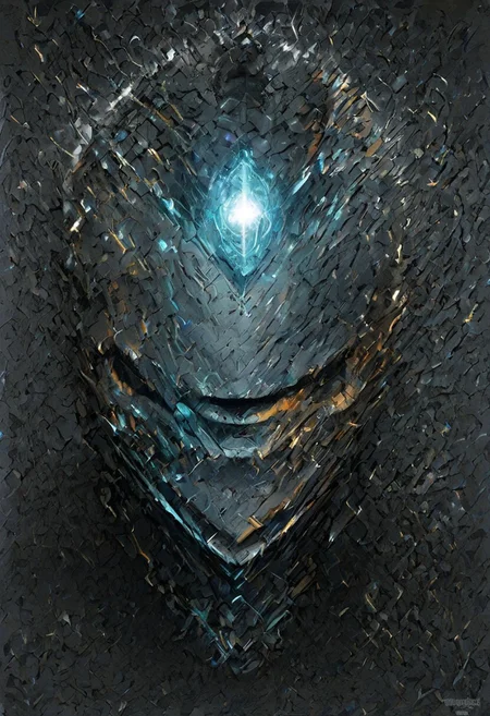 Midjourney style, pastel, dry chalk, poster, manga, anime, gothic, masterpiece, best quality, super detailed, ultra realistic, novuschroma79 style, megaman in glitch art style, Rockmegamen