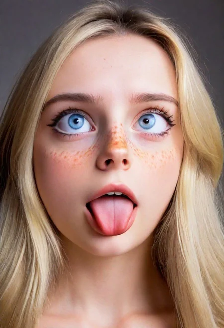 party 19 yo adult  female,  messy very long blonde hair, mouth slightly open, very thin, cute, bedroom, hint of freckles , 
, tack sharp focus on eyes,looking upward, clean, fresh, skimpy, small face and mouth