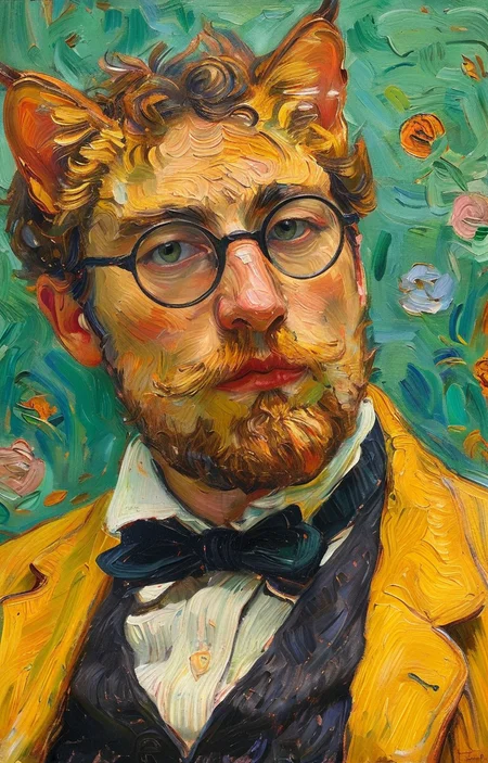 masterpiece,best quality,<lora:tbh126-sdxl:0.8>,portrait of cat,oil painting,style of Pierre Bonnard,