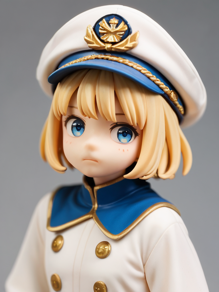 score_9, score_8_up, score_7_up, score_6_up, 1girl, blondy hair, short hair, blue eyes, captain hat, <lora:captain_hat_pony_v1.0:0.9>