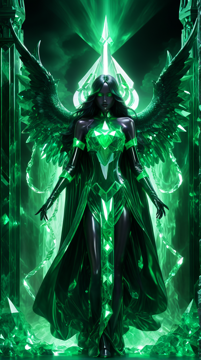greengemix an angel of darkness at the gates of Hades<lora:greengemix:1>