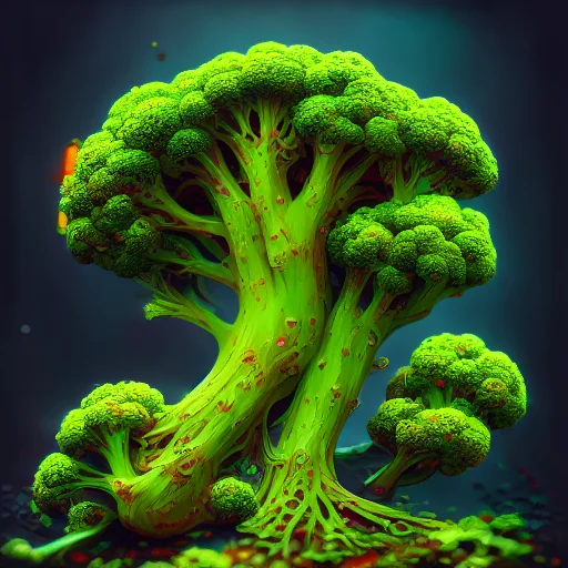 (gigafractal artstyle:1.0), broccoli