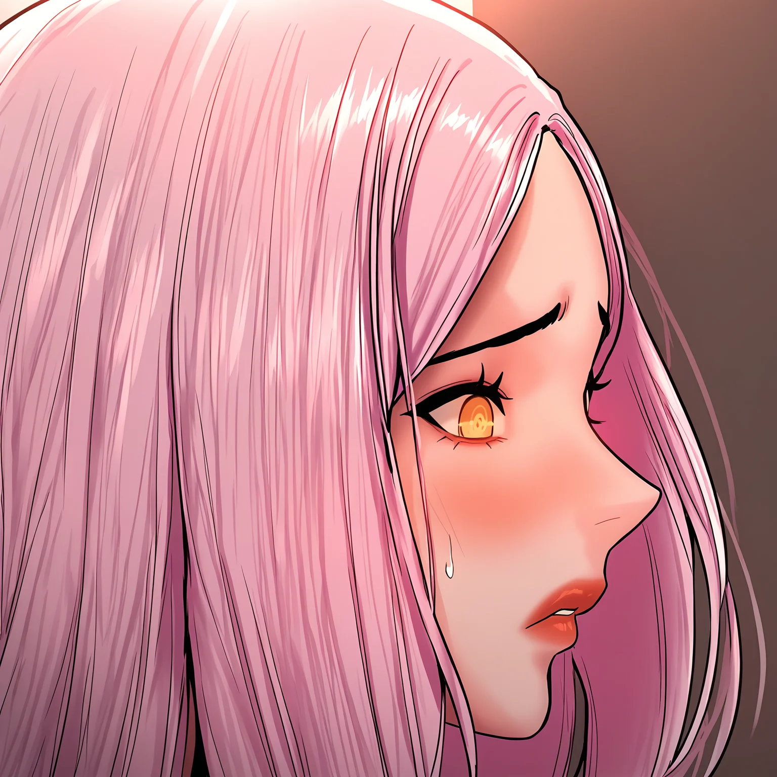masterpiece,best quality,newest,absurdres,highres,<lora:noobai_ep11_stabilizer_v0.138_fp16:1>,<lora:Kim Ran_1:1>,kim ran,pink hair,detailed eyes,flustered,