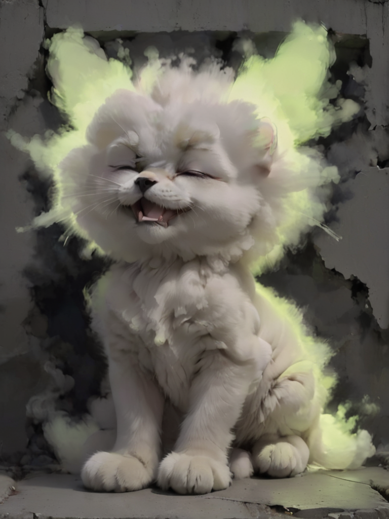 ptm-no2, neon smoke on a concrete cat, nighttime, glow,  <lora:- SDXL - ptm-no2_style_V1.0:.9>  <lora:- SDXL - conrtneo _neon-concrete _V2.0:0.8> conrtneo, neon, concrete
