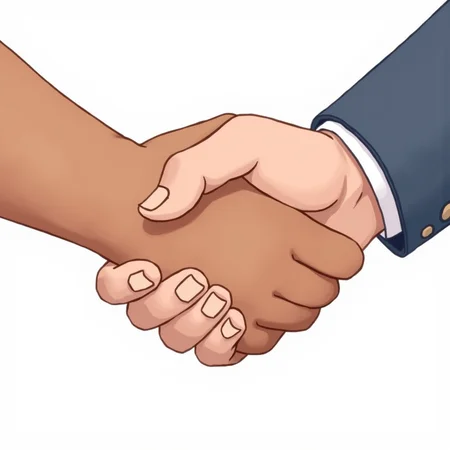 <lora:Hand v2:1>
detailed edges, detailed image, perfection style, A perfect photo of a close up of two people shaking hands, 1girl, simple background, 1boy, white background, feet, fingernails, toes, holding hands, close-up, realistic, detailed face, detailed body, detailed hands, detailed eyes, detailed nose, detailed ears, detailed hair, detailed, perfection, detailed teeth, detailed skin texture, wrinkly, detailed fingers, detailed mouth, beauty, realism, real, detailed hair, detailed pores, detailed background, sharp image, detailed lips, different race, different color, different haircut, different skin tone, different, different people, different pose, perfection style, male focus, multiple boys, 2boys, yaoi, out of frame, hand focus