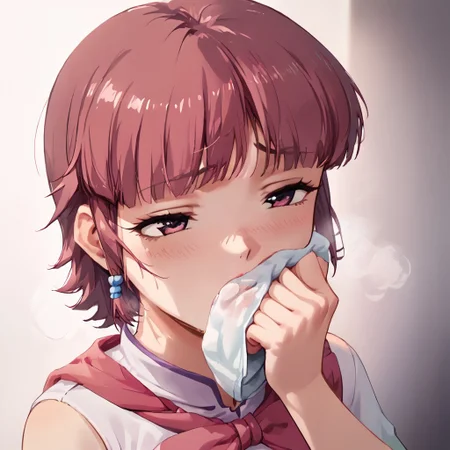 Top quality, high quality, score_9_up, score_8_up, score_7_up, source_anime, mizuno, def, , mizuno, uniform,sm3llm4sturb4t10n, shirt smell, Expressiveh