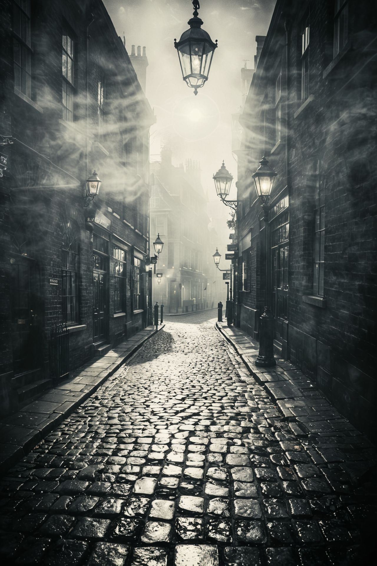 Victorian Street: A foggy, cobblestone street in Victorian London, with gas lamps casting eerie shadows. 
vignette,unique, masterpiece, 1 of 10000, most worth piece of art,   <lora:CBS_novuschroma37 style_b:1.2> (novuschroma37 style, style of experimental photography, double exposure:1.2)
 <lora:xl_more_art-full_v1:0.4>
 OverallDetailXL 
<lora:add-detail-xl:1>