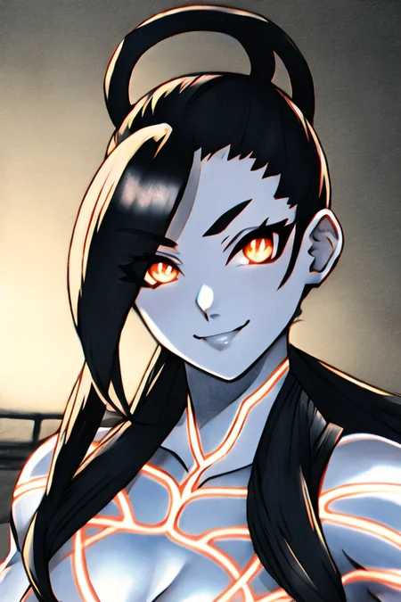 masterpiece, best quality, 1girl, solo, detailed eyes, seth-16300, ((portrait)), street fighter, cityscape, android, looking at viewer, seductive smile, shy, closed mouth, (((traditional media))), sepia
