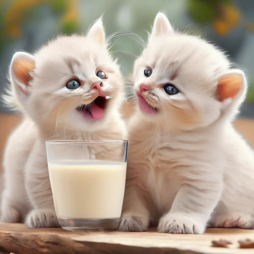 r4alc4ts kittens, drinking milk, adorable, detailed, absolutely outstanding image, <lora:fluffykitten_XL_LoRA:1.0>
