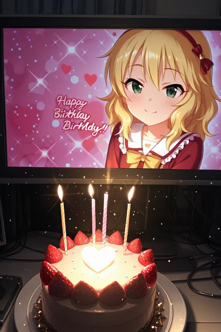 detailed background, shiny skin, posing,
heart, bloom, glitter, sparkle,
<lora:dinnerwaifu.il:1>,
dinnerwaifu, waifubirthday,
<lora:deresute.il:0.8>,
deresute,
momoka,