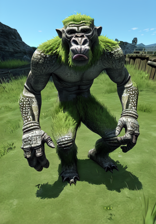 1man, <lora:Troll:0.8>, Troll, grass lands,, (masterpiece, best quality, absurdres, detailed, ultra-detailed:1.3), (highly detailed, high quality:1.3)