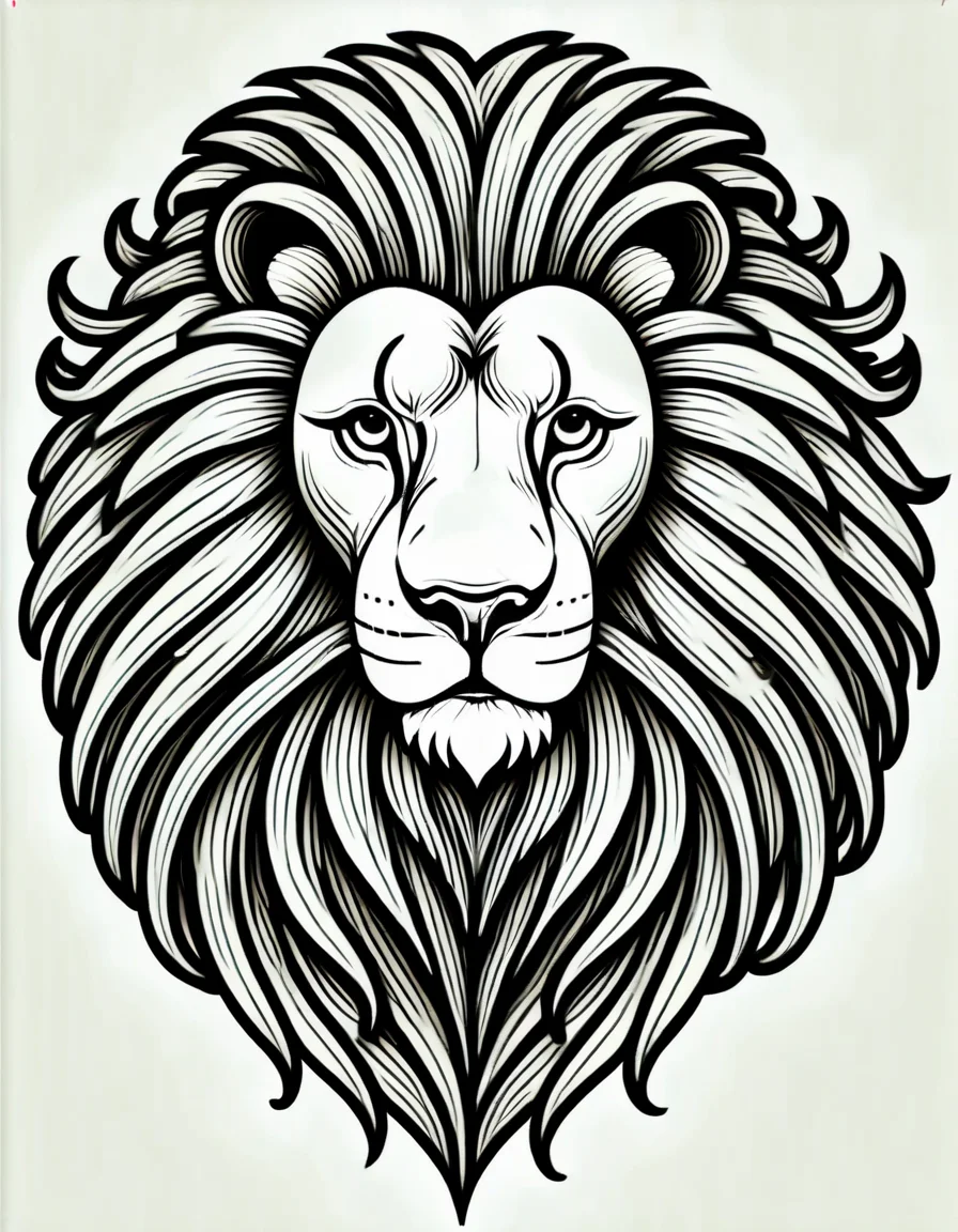 lineartlora, lion