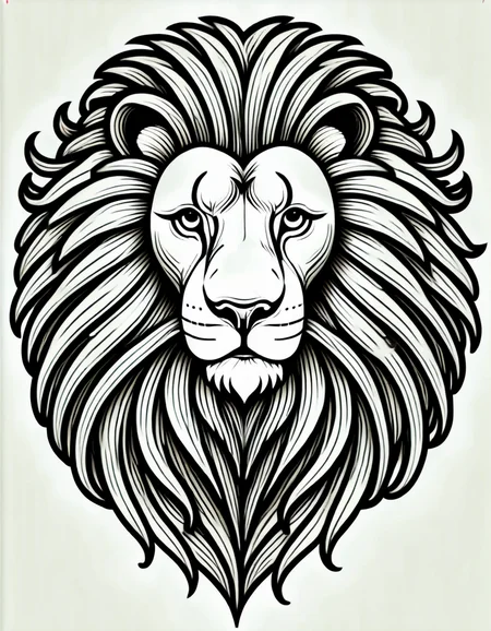 lineartlora, lion