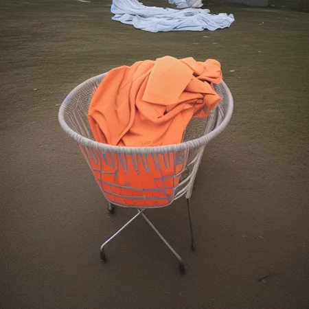 laundry, chair, water, orange theme, bird, clothes, jeans, nature, long hair