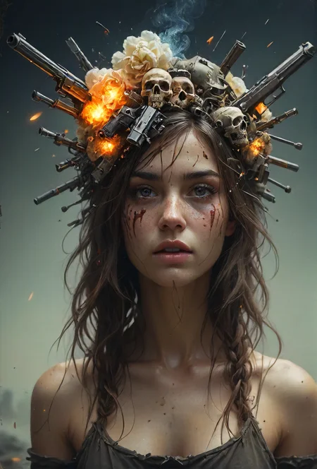 guns in my head, spirits in my head and they wont go