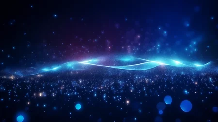 Glowing Particles, hologram, abstract, dark blue, technological , bright light, j_background
