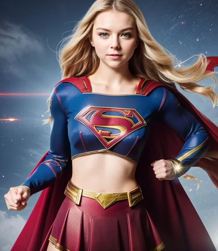 portrait style selfie photo, solo mid shot portrait photo of [Lindsey Vonn|Natalie Dormer] as [Mila Azul|Helga Lovekaty] as a real life version of (Supergirl:1.28)
open office fantasy background, charming smirking
by Benoit B. Mandelbrot and Reylia Slaby ultra realistic highly detailed intricate photorealistic analog style photograph sharp focus on eyes, cinematic lighting