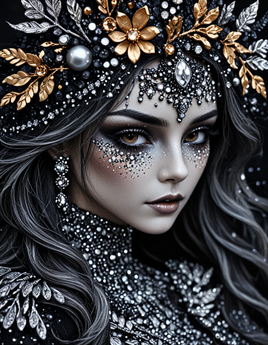 novuschroma63 style Love and the Maiden  , sparkling jewels <lora:sdxl_lightning_8step_lora:1> <lora:novuschroma63 style:1>