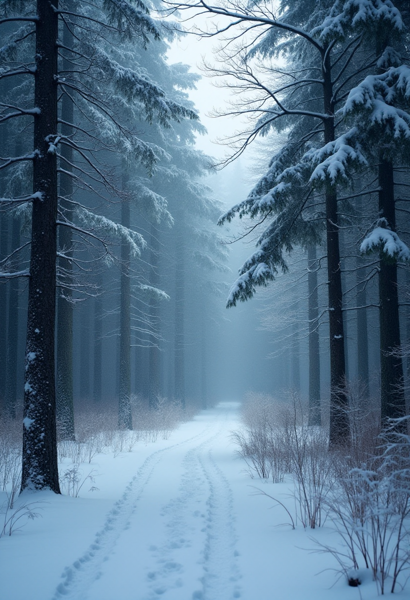 Winter forest. 