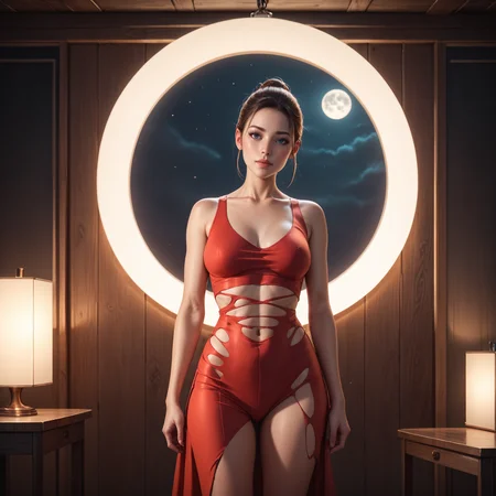 score_9, score_8_up, score_7_up, score_6_up, score_5_up, score_4_up, concept art, realistic, 1 girl, attractive torn clothes, fitting room <lora:glowneon_xl_v1:0.6> glowneon, wariza, moon, volumetric lighting, depth of field, cinematic