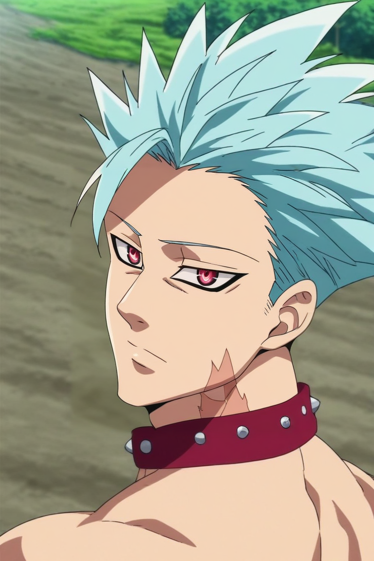 score_9, score_8_up, score_7_up, source_anime, rating_safe, , anime screencap, , official style, looking at viewer, , 1boy, solo, male focus, <lora:ban_nanatsu_no_taizai_pony:0.92>, ban_nanatsu_no_taizai, blue hair, red eyes, spiked hair, scar, panorama, highway, dawn, looking back, sparkling eyes, , homburg, <lora:sdxl_lightning_8step_lora:1>