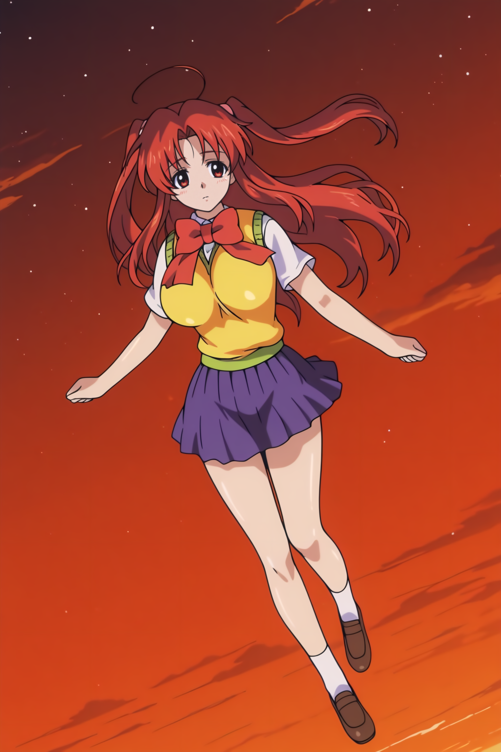 Chiharu Shinonome, newest, anime coloring, full body <lora:Eiken-Chiharu_Shinonome-illustrious_v2:0.8>