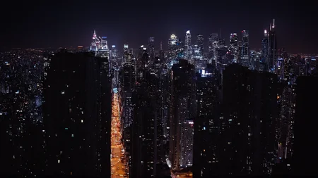 cinematic film still of <lora:Unreal Engine style:0.3>
<lora:detailed:0.3>
<lora:perfection style:0.3>
<lora:Chiaroscuro Lighting Style:0.1> Chiaroscuro Lighting Style
<lora:Ron Fricke style:0.6>
a city at night with a lot of tall buildings,outdoors,sky,no humans,night,building,night sky,scenery,city,cityscape,skyscraper,city lights , realistic, realism, movie still, film grain, kodak film, film contrast, film color, cinematography, documentary, photography, 70 mm film, 65 mm film, Todd-AO, Todd-AO 35, 8K resolution, Ron Fricke film director style, Ron Fricke film directing style, Ron Fricke style, shallow depth of field, vignette, highly detailed, high budget, bokeh, cinemascope, moody, epic, gorgeous, film grain, grainy