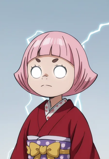 source_anime,anime screencap, anime coloring,intricate details,rating_explicit, masterpiece, best quality,
(best quality, absurd res, ultra detailed),,(4 finger:0.5),1girl, ((solo)), good eyes,perfect eyes,,detailed eyes, zPDXLxxx , zPDXL3,detailed, detailed face
BREAK
solo,simple background,
toko, pink hair, blunt bangs, Japanese clothes, red kimono,
, <lora:add-detail-xl:2> <lora:toko:0.8> <lora:KYS_XLPD:1.6> IncrsLowTier, glowing eyes, no eyes,((electricity)), upper body