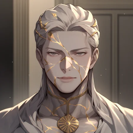 score_9,score_8_up,score_7_up,score_6_up,source_anime,rating_questionable,solo, 1boy, marble statue <lora:Kintsugi:0.8> kintsugi, crack, zPDXL2,