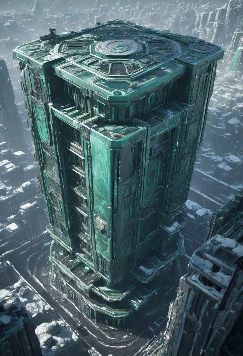 (dramatic, gritty, intense:1.4),masterpiece, best quality, 32k uhd, insane details, intricate details, hyperdetailed, hyper quality, high detail, ultra detailed, Masterpiece, ((a sophisticated building floating in the sky,)) ((in the style of futuristic design building)), contraption, in the style of Unreal Engine 5, dystopian cityscape, post-apocalyptic futuristic style, conceptual art, Frostpunk, sci-fi anime, Alex Alemany, Relationships, James Gilard, romantic graffiti, spatial relationships style can't believe how beautiful this is, pop music style, Light Emerald, 32k Ultra HD, castle