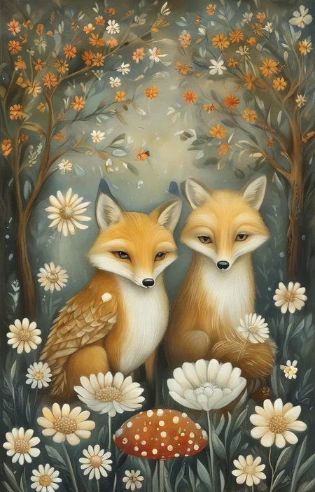 masterpiece,best quality,<lora:tbh148-sdxl:1>,illustration,style of Amanda Clark, portrait of family