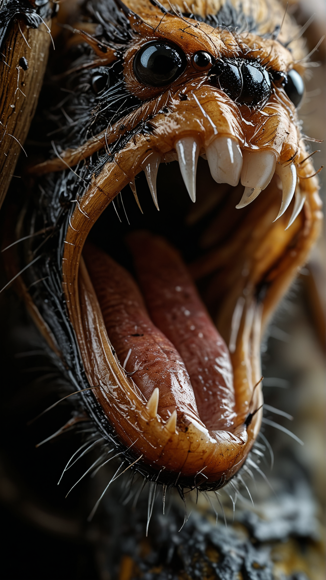 "A macro photo of a spider's fang, revealing the fine details and textures." (masterpiece, award winning artwork)
many details, extreme detailed, full of details,
Wide range of colors, high Dynamic
 <lora:add-detail-xl:1>
 <lora:WildcardX-XL-Detail-Enhancer:1>
<lora:MJ52:0.375>
 <lora:CinematicStyle_v1:0.42>