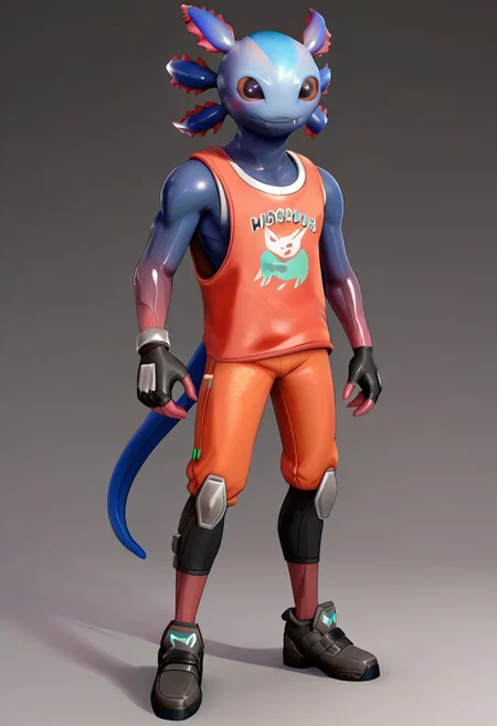 solo, axofortnite, a handsome alien, full body,
AyaP
