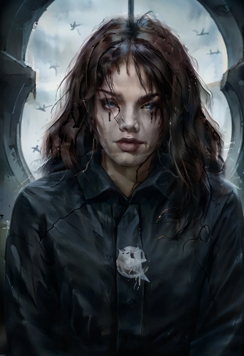 score_9, score_8_up, score_7_up, realistic, dark theme, low light, ((RoomLR)).
1girl, Tomie Kawakami, Gorgeous sexy female. Beautiful feminine face, Long hair, Sexy makeup.
Bird.