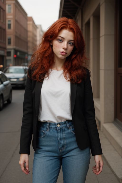 redhead woman
