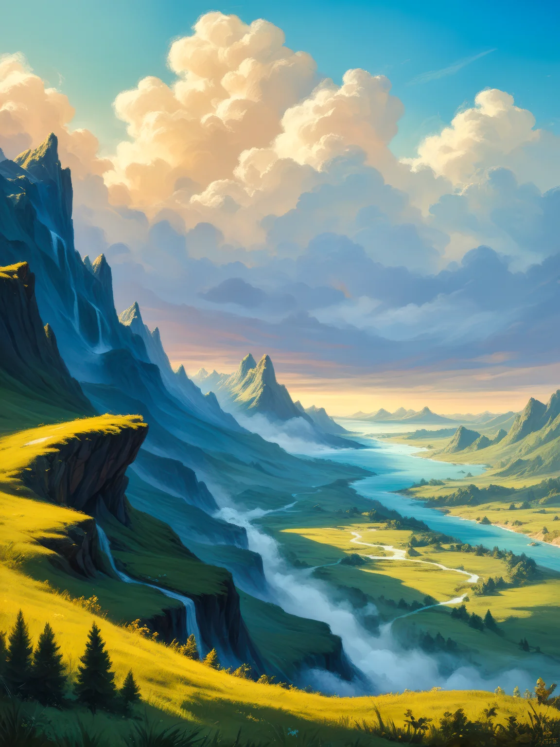 score_9, score_8_up, score_7_up, masterpiece
mystical portal opening to another dimension with swirling colors
dream scenery art, landscape, dreamlike digital painting, colourful painting, beautiful gorgeous digital art