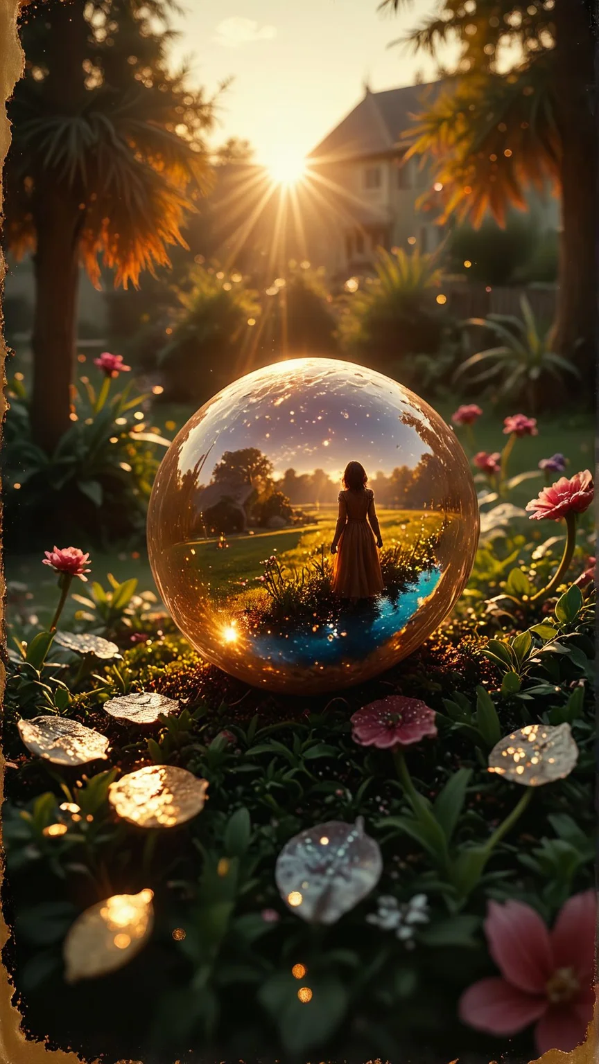 Concept art, Cinematic still, ("Disclosure":1.1) , it is Striking and Plush, near garden, at Golden hour, Bokeh, Overdetailed art, Magical, spotlit, Selective focus, Polychromatic,
, <lora:aidmaSecretLab-V0.1:0.85> secretlab, <lora:aidmaFluxStyleXL-v0.2:0.451>, surreal, badge, pure, fabulous colors, atmosphere, epic atmosphere