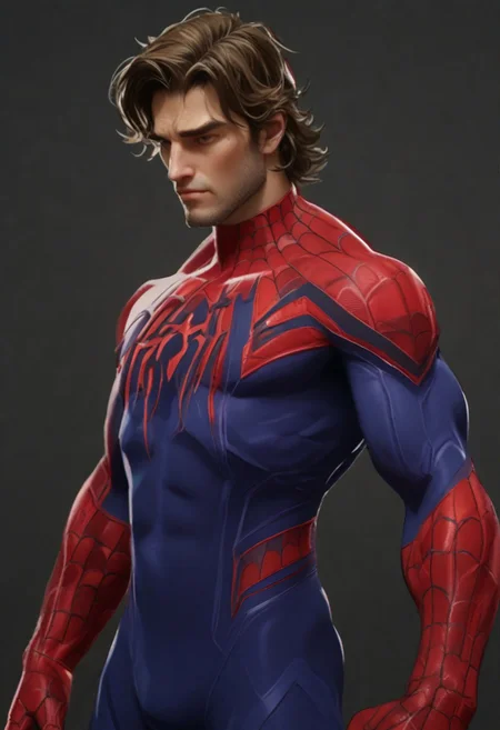 Brown hair
Unmasked spider-man
Torso upper body
Broad shoulders
Fit body
Tall long torso
bodysuit, default unmasked, default, muscular, pectorals, skin tight, red bodysuit, blue bodysuit, hair
Steve rogers
Comic
Ass
Beard facial hair
Comic
Cosmic