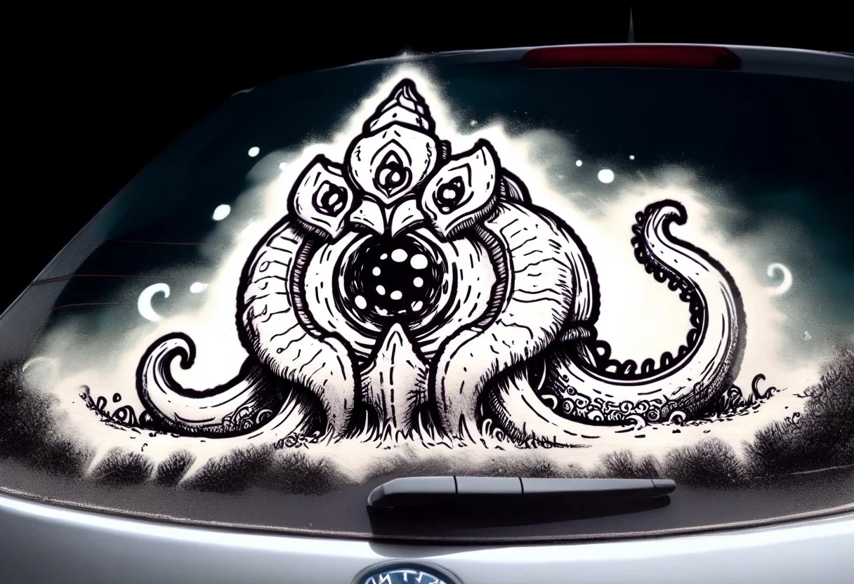 w4shm3, car, doodle, outline, simple, monochrome, velkozpdxl, monster, tentacles, big eye
BREAK, masterpiece, ((detailed background)), ((dynamic background)), 8K, (masterpiece:1.5), intricate details, highly detailed, extreme detail, octane render, unreal engine, fine art, best quality, highres, (detailed face:1.5), ((full_body)), UHD, (((perfect hands))), low light, set at night