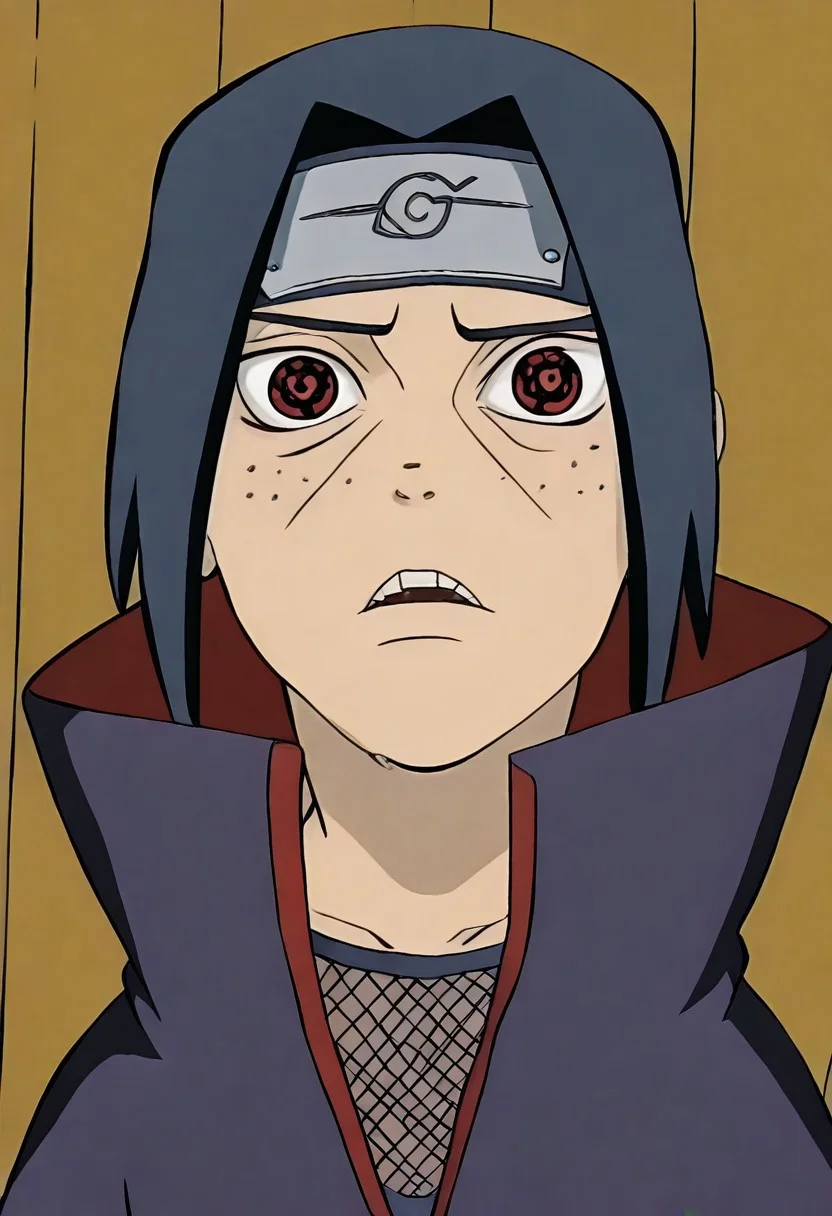 Masterpiece, best quality, 8k, newest, absurdres, highly detailed, 1boy, solo, edboi, mnbrow, it4chii, itachi uchiha clothing, headband, itachi hair,
BREAK
Mangekyo-IL-V1.2-Madara, red eyes, symbol-shaped pupils
