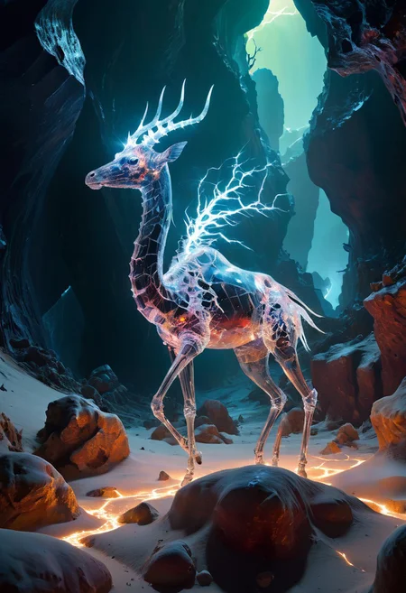 white desert oasis, salty earth, hyper detailed,  rusty, striking, animalistic, bite-sized, by Floris van Schooten  and by richard avedon, famous artwork inspired by (beeple:1.3) and (cliff nielsen:1.4), crystalline, fractal art, fantasy style, this peculiar life form, the "inquisitive plerkblortz" hides in the gnarling dense crystal jungles of the puffalorpled exoplanet "gazorpazorp secundus", covered in a metallic exoskeleton it ambushes its prey with (long crystalline appendages:1.4), dark, shadows, black, shadow hues, highly artistic, highly painterly, harmonic colors, expressive, ultimate aesthetic level, visible brushstrokes, masterclass artistry, vibrant energy, apocalyptic mood, atmospheric haze and dense fog, strong winds,  highly aesthetic, otherworldly, limited palette,  faded colors, washed out colors, extremely dark, extremely low key lighting, dark shadows, perfect composition, full panoramic shot translucent, transparent, glowneon, glowing, sparks, lightning