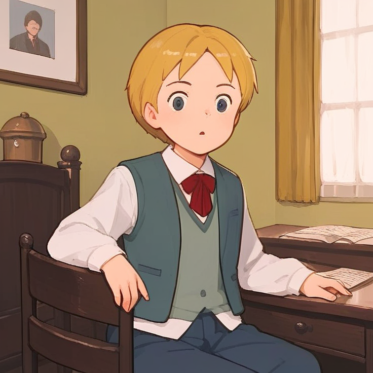 score_9,score_8_up,score_7_up,score_6_up,best aesthetic,absurdres,intricate details,best quality,masterpiece,source_anime,anime coloring,solo_focus, <lora:Demi_Brooke_Little_Women_II_Pony_Test:1> school uniform, vest, blond hair, wide open ,indoor ,solo focus, , darkness,dark, at night kid, 10 years old, dark room, giggle
sitting on chair