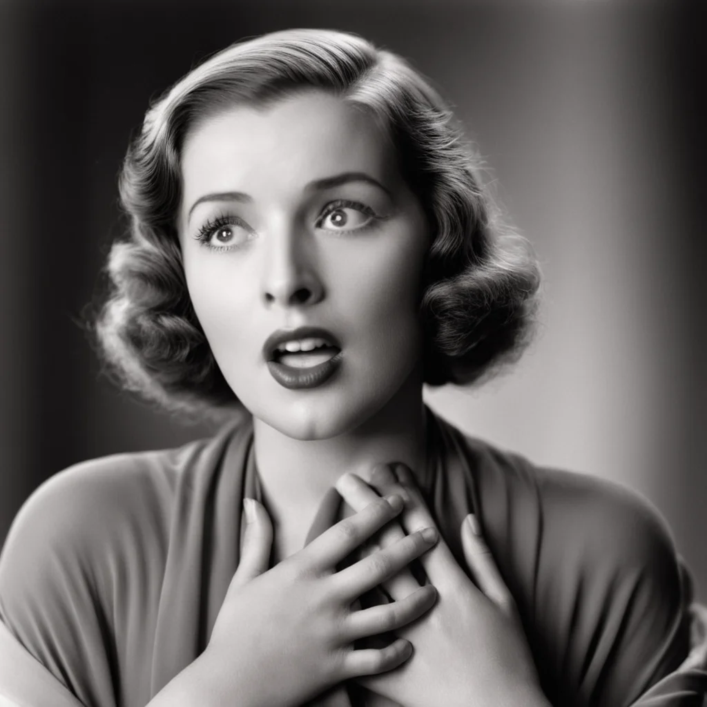 cinematic film still of <lora:1930's style:1>
In the 1930's Sylvia Scarlett a woman with her hands on her chest,1girl,solo,open mouth,monochrome,upper body,greyscale,teeth,lips,realistic,realistic,realism,perfection,perfect,filmic,retro,vintage,classic,different haircut,different look,different style,1930's style , 1930 style, shallow depth of field, vignette, highly detailed, high budget, bokeh, cinemascope, moody, epic, gorgeous, film grain, grainy